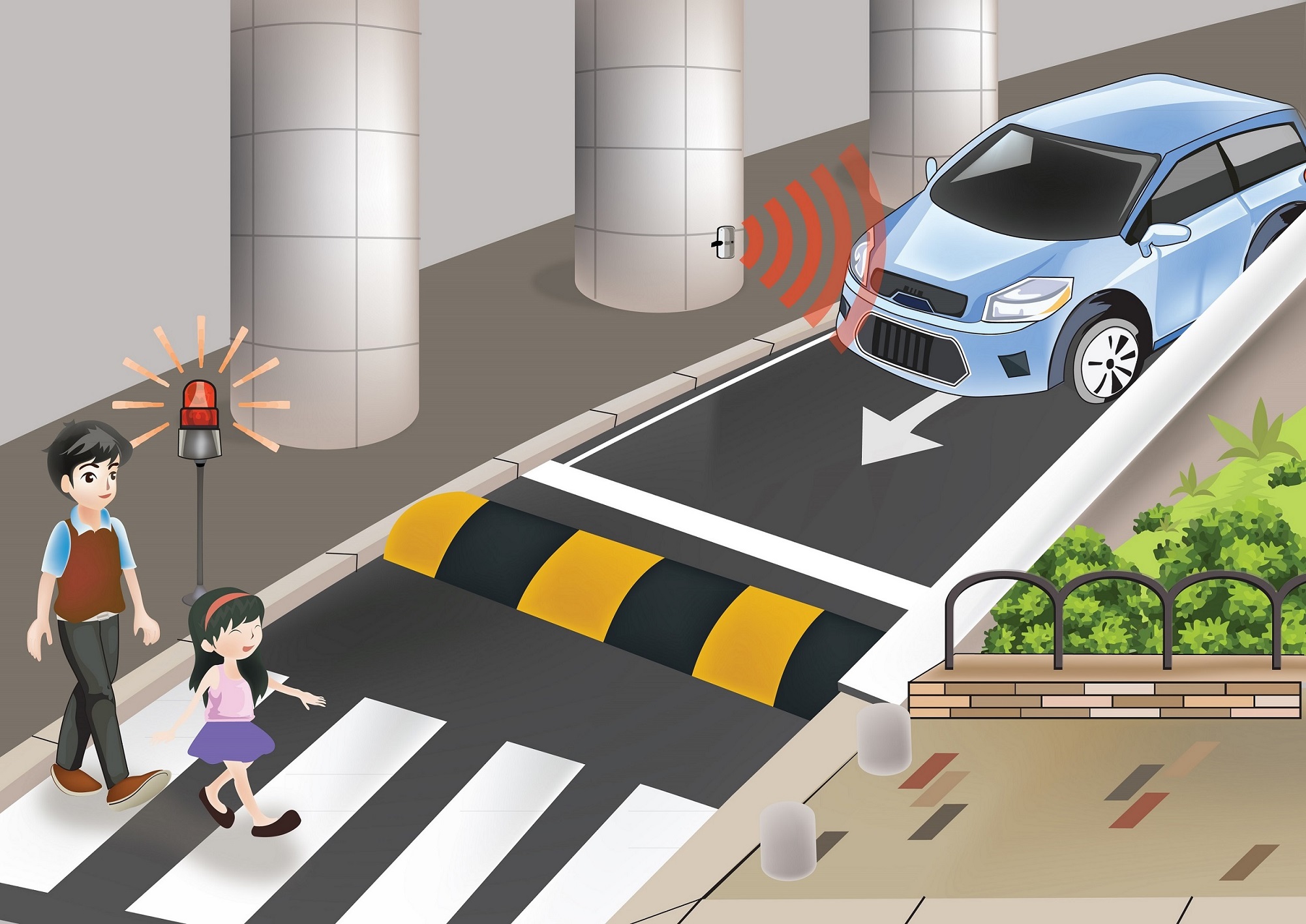 Non-loop coil Vehicle Detector