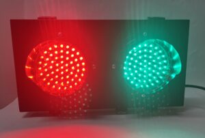 two-color traffic lights